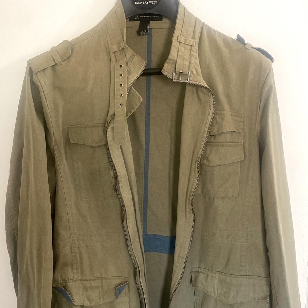 INC: International Concepts Tan cargo jacket